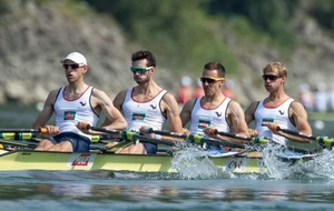 Le 4x français avec Benjamin en finale A à Linz 