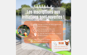 Les inscriptions aux initiations sont ouvertes